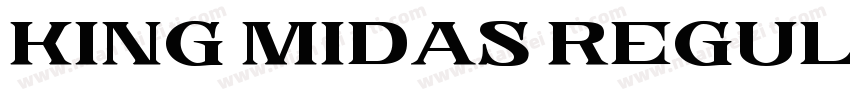 King Midas Regular字体转换